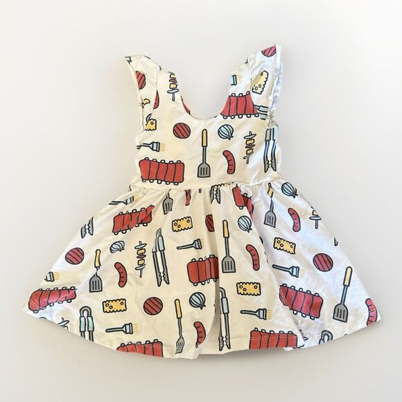 Monica Other - Monica + Andy Size 18-24 Month Short Sleeve Lets Dance Dress Grilling Season